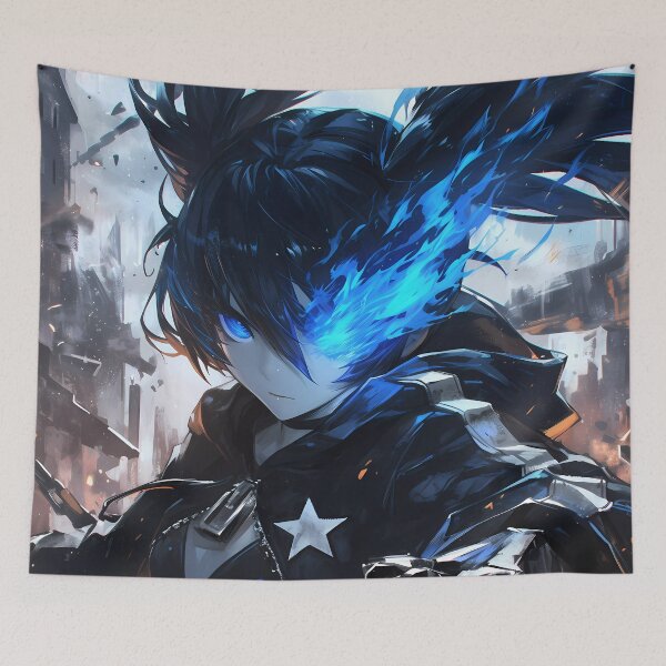 Item preview, Black Rock Shooter Anime Blue Flame City Battleground Heroine designed and sold by GABRIELMURPHY.