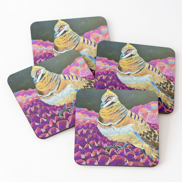 Item preview, Plumed pigeon in jacarandas designed and sold by junehog.