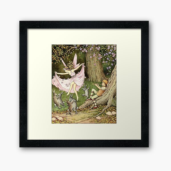Item preview, Rabbits and a Fairy Dance to the Piper - Ida Rentoul Outhwaite designed and sold by forgottenbeauty.