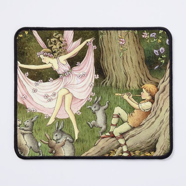 Item preview, Rabbits and a Fairy Dance to the Piper - Ida Rentoul Outhwaite designed and sold by forgottenbeauty.