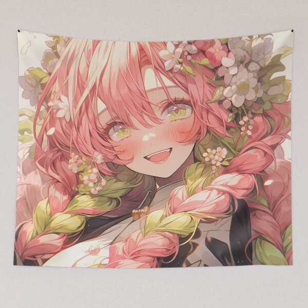 Item preview, Mitsuri Kanroji Demon Slayer Anime Blossom Heart Pillar Grace designed and sold by Williamhallano.
