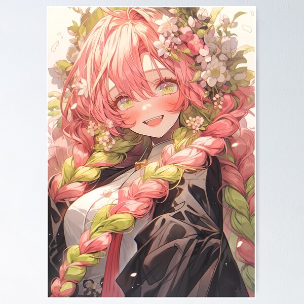 Item preview, Mitsuri Kanroji Demon Slayer Anime Blossom Heart Pillar Grace designed and sold by Williamhallano.