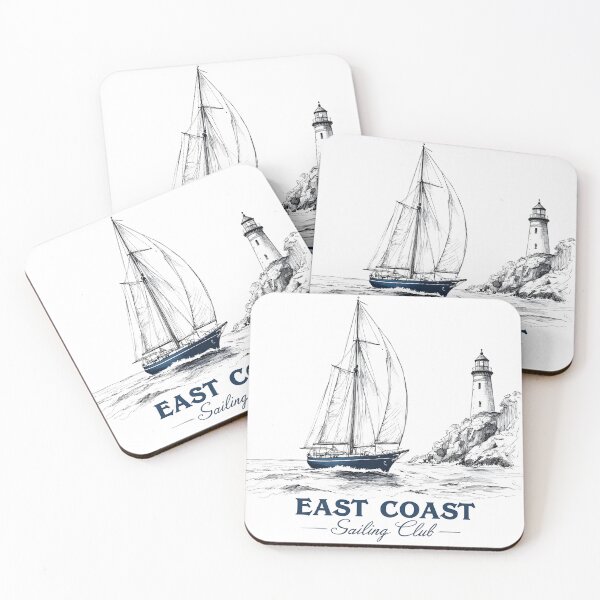 Item preview, East Coast Sailing Club designed and sold by TheEmptyBottleStudio.