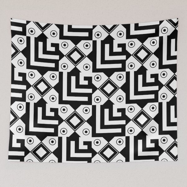 Item preview, Retro Art Deco Geometric Pattern 24.P06a.037.039 designed and sold by Space & Care - Art Deco GeoMetrica.