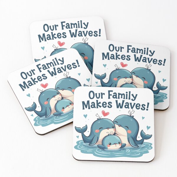 Item preview, Our Family Makes Waves Design | Fun Beach Vacation Quote | Matching Family Typography Art | Summer Unity Graphic | Coastal Adventure-Inspired Design designed and sold by PaintedPixels01.