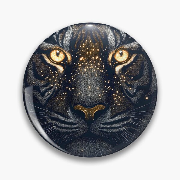 Item preview, Tiger Starshine Gaze Night Spirit Glowing Beast Celestial Stripes Power designed and sold by mildaclairmo.
