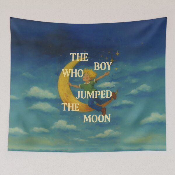 Item preview, The Boy Who Jumped the Moon designed and sold by STUDIO MORE Los Angeles.