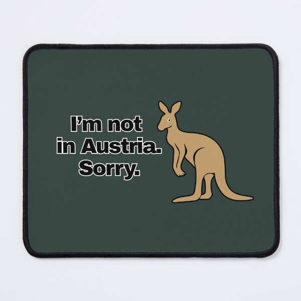 Item preview, Funny Kangaroo Quote – Austria Confusion Joke designed and sold by idealis.