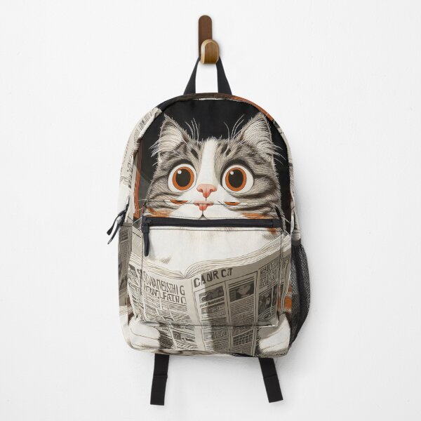 Item preview, Animal Toilet Majestic Norwegian Forest Cat Reads Plush Bathroom Newspaper designed and sold by mildaclairmo.