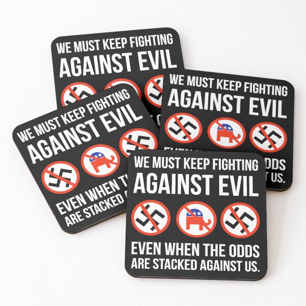 Item preview, We must keep fighting against evil  designed and sold by Rachel the Artist .