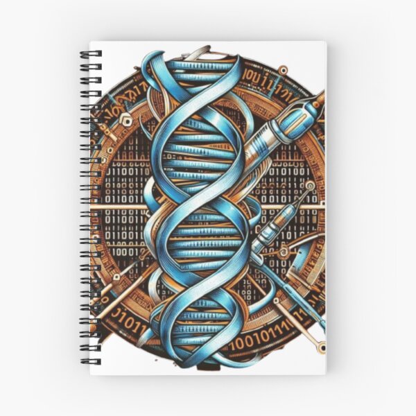 Item preview, Futuristic DNA Circuit – Cyber Genetic Engineering Art designed and sold by Mamokhy.