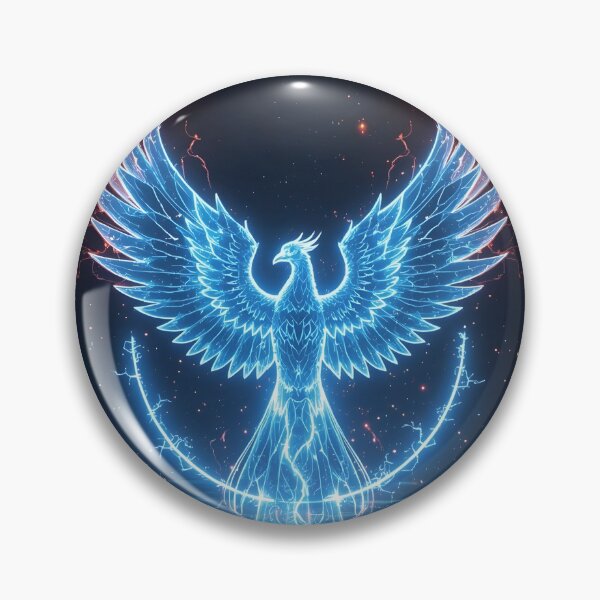 Item preview, Aqua Blue Phoenix, Mythical Creature, Fantasy Animal designed and sold by The Dream Lab.