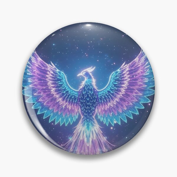 Item preview, Blue Phoenix in the clouds, Mythical creature, Fantasy animal designed and sold by The Dream Lab.