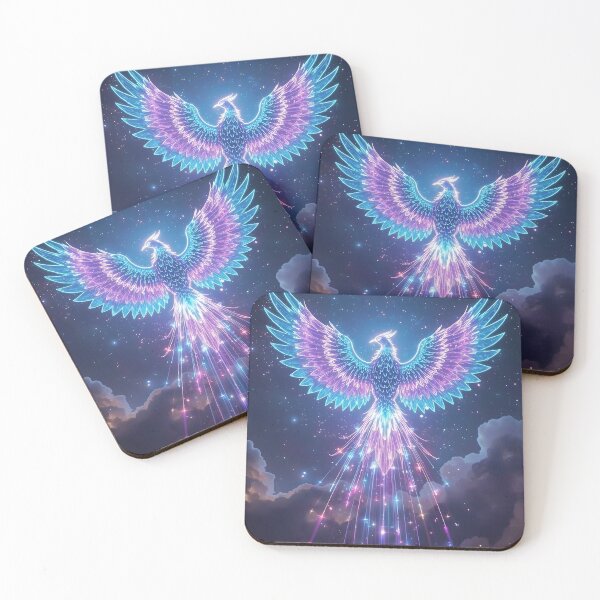 Item preview, Fenix Azul en las nubes, Criatura mítica, Animal de fantasía designed and sold by The Dream Lab.