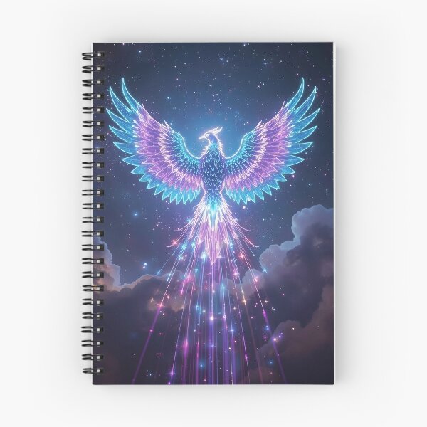Item preview, Blue Phoenix in the clouds, Mythical creature, Fantasy animal designed and sold by The Dream Lab.