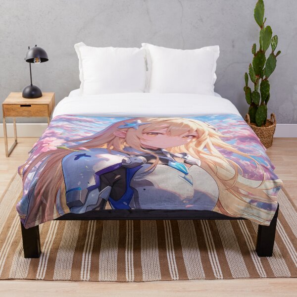 Item preview, Ais Wallenstein DanMachi Anime Swordwoman Tranquil Cherry Blossom Portrait designed and sold by mildaclairmo.
