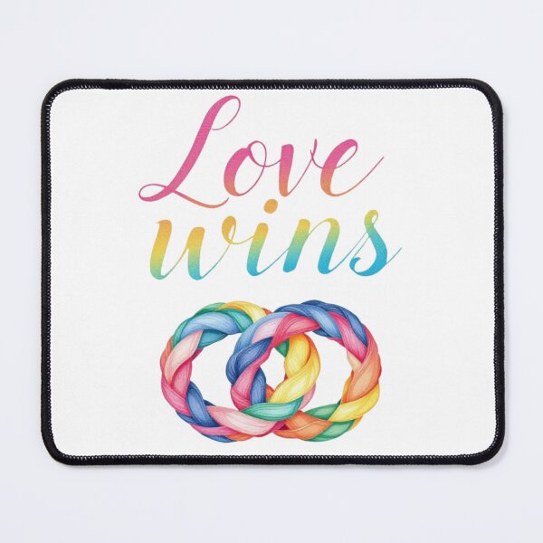Item preview, Love Wins – Rainbow Pride Rings LGBTQ+ Equality Design designed and sold by Mamokhy.