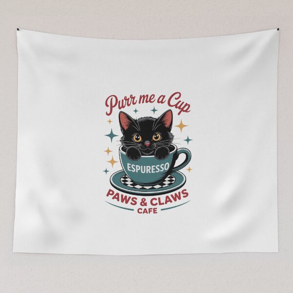 Item preview, Espurresso Cat Coffee Pun Cafe designed and sold by DeadlockCrew.