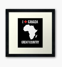 Funny USA United States Intentionally Wrong Canada Prank Framed Print