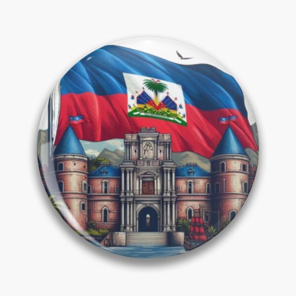 Item preview, Haiti Royal Castle & Flag – Haitian Heritage and Pride Art designed and sold by Mamokhy.