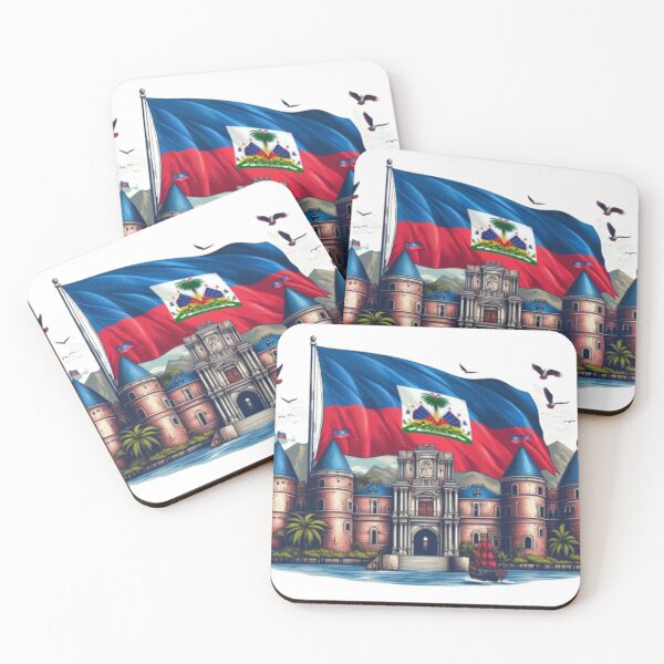 Item preview, Haiti Royal Castle & Flag – Haitian Heritage and Pride Art designed and sold by Mamokhy.