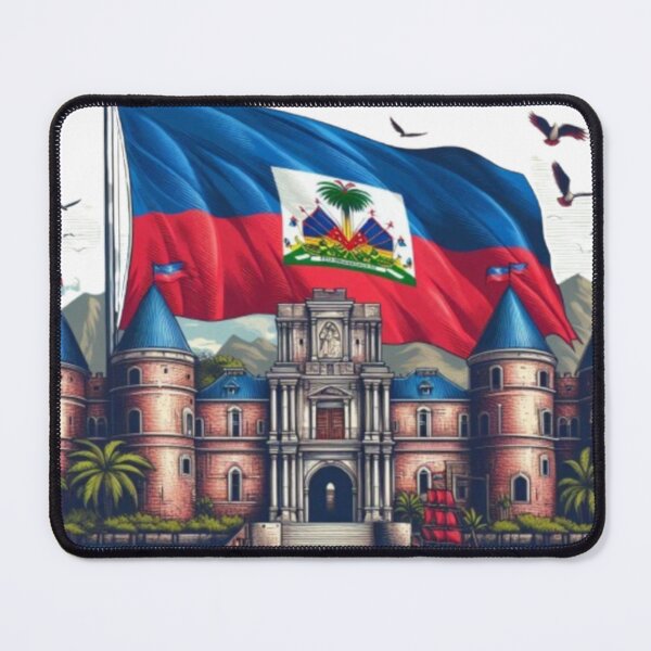 Item preview, Haiti Royal Castle & Flag – Haitian Heritage and Pride Art designed and sold by Mamokhy.