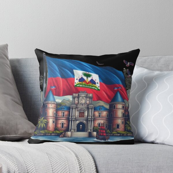 Item preview, Haiti Royal Castle & Flag – Haitian Heritage and Pride Art designed and sold by Mamokhy.