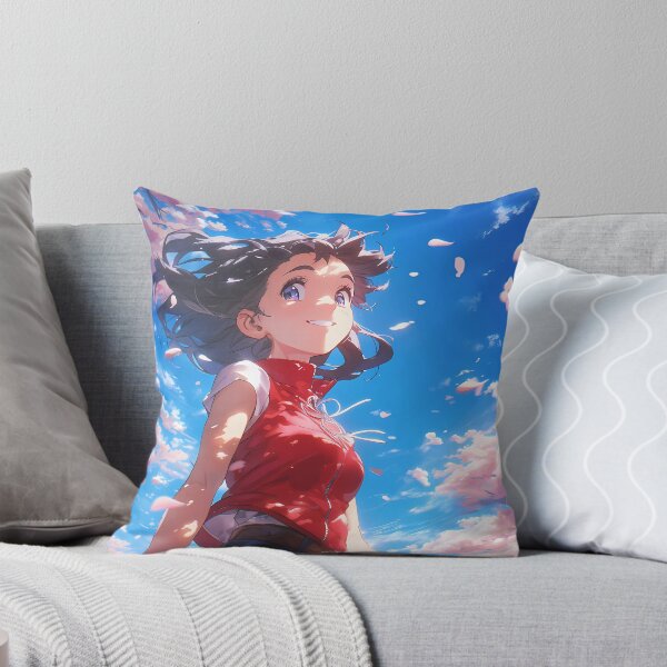 Artikelvorschau, Hina Amano Weathering With You Anime Sakura Sky Dreamscape entworfen und verkauft von mildaclairmo.