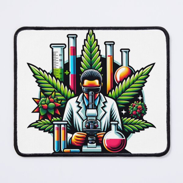 Item preview, Cannabis Science Lab – Weed Research & Medical Innovation Art designed and sold by Mamokhy.