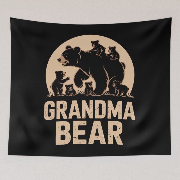 Item preview, Grandma Bear Mothers Day , Funny Six Cub Kids Grandmom designed and sold by brynatshop.