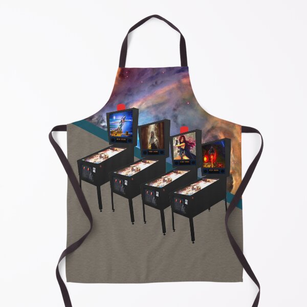 Item preview, Retro Arcade Machines with Orion Nebula Space Background designed and sold by SandyMDesigns.