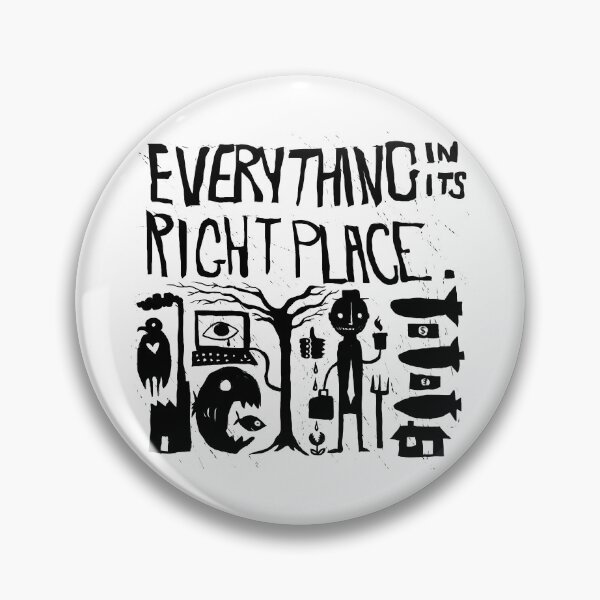 Item preview, Radiohead - Everything in its Right Place - Illustrated lyrics designed and sold by bangart.