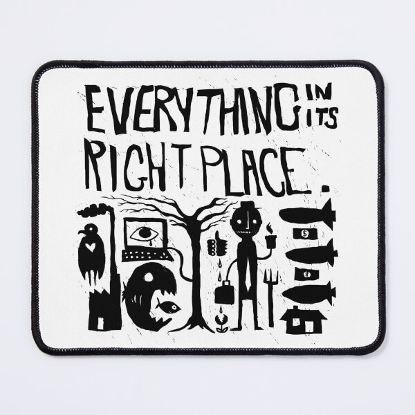 Item preview, Radiohead - Everything in its Right Place - Illustrated lyrics designed and sold by bangart.