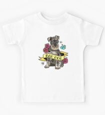 Camiseta para niños Bad Dog Schnauzer Tattoo