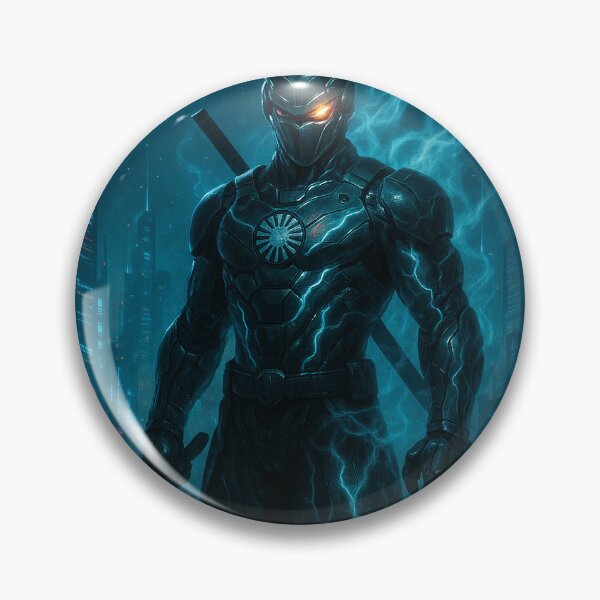 Item preview, Cyberpunk Ninja moon light rooftop designed and sold by MyDigitalVision.