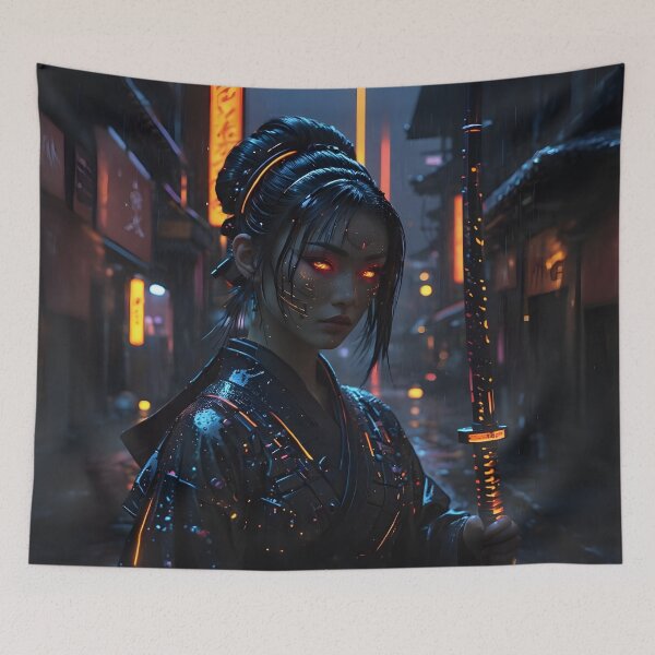 Item preview, Cyberpunk Geisha designed and sold by worldimagine91.