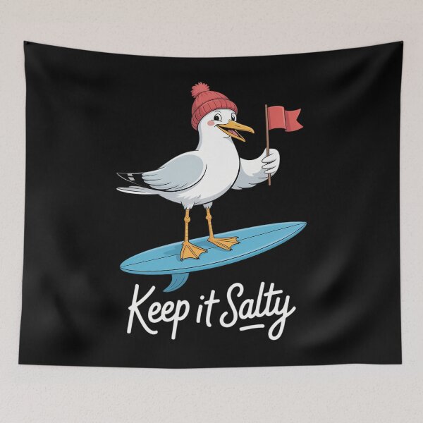 Artikelvorschau, Lustige Keep it Salty Seagull entworfen und verkauft von savrmiller.