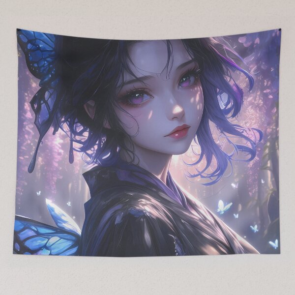 Item preview, Demon Slayer Kanao Tsuyuri Gentle Wisteria Butterfly Kimetsu no Yaiba Anime designed and sold by mildaclairmo.