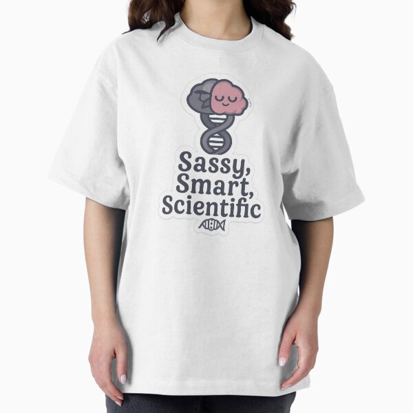 Aperçu de l'œuvre Avec attitude, intelligence et science – Sticker pour scientifiques stylés créée et vendue par DraBunny.