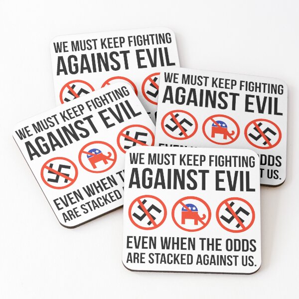 Item preview, We must keep fighting against evil  designed and sold by Rachel the Artist .