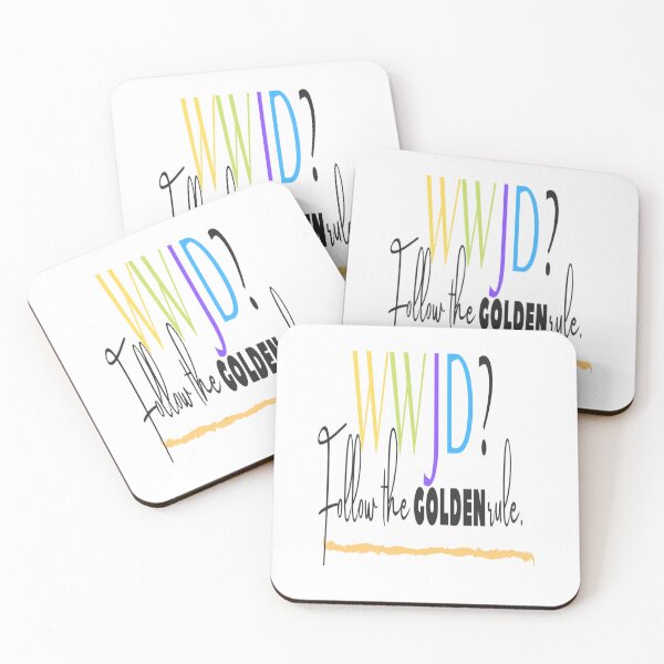 Item preview, WWJD? Follow the golden rule. designed and sold by Lussh-UssLiving.
