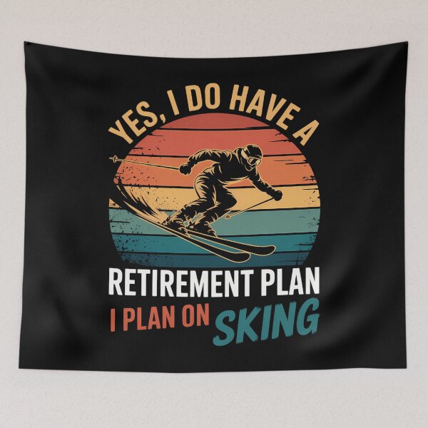 Item preview, Funny Retirement Plan Ski Retiring Skier Retired Skiing designed and sold by savrmiller.