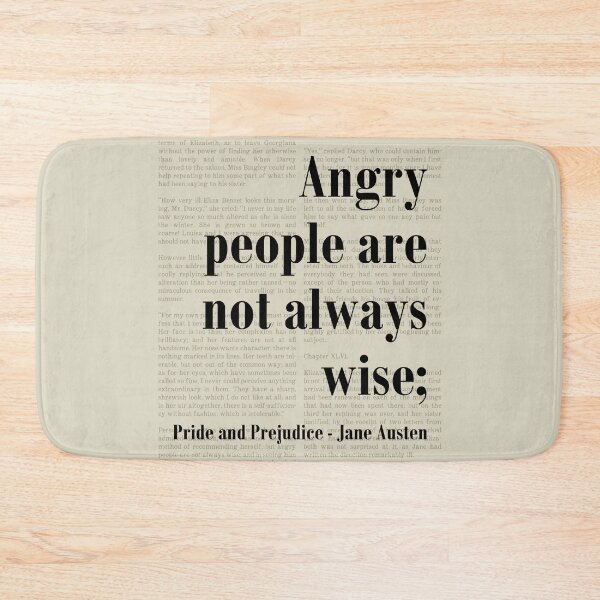 Item preview, Angry People Pride and Prejudice Jane Austen Quote designed and sold by kakarikihill.
