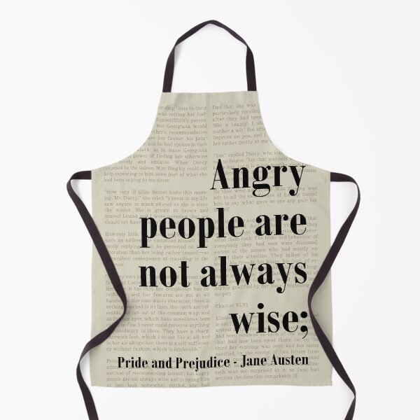 Item preview, Angry People Pride and Prejudice Jane Austen Quote designed and sold by kakarikihill.