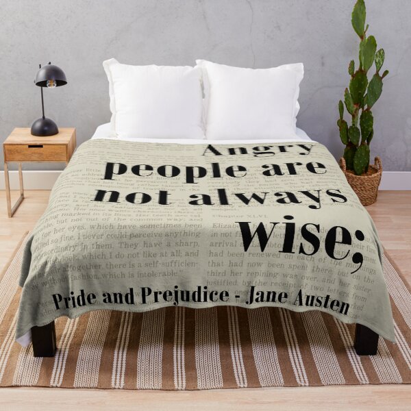 Item preview, Angry People Pride and Prejudice Jane Austen Quote designed and sold by kakarikihill.
