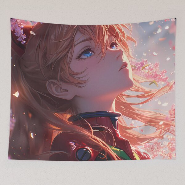 Item preview, Asuka Langley Soryu Radiant Wisteria Neon Genesis Evangelion Anime designed and sold by mildaclairmo.