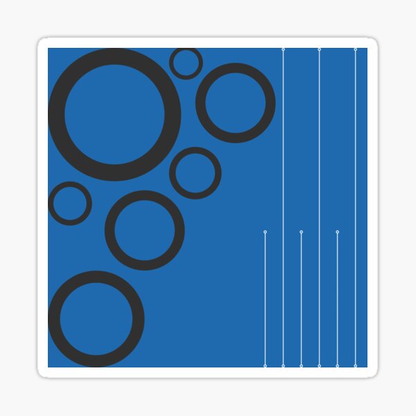 Item preview, Blue Lagoon Circles designed and sold by Circles by Design.