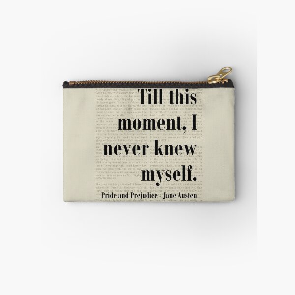 Item preview, Knew Myself Pride and Prejudice Jane Austen Quote designed and sold by kakarikihill.