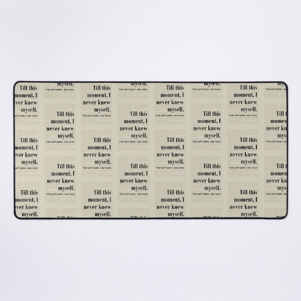 Item preview, Knew Myself Pride and Prejudice Jane Austen Quote designed and sold by kakarikihill.
