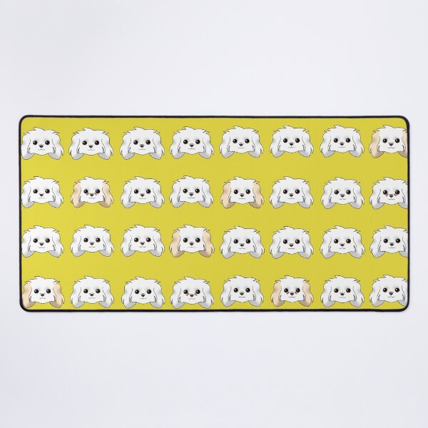 Item preview, Maltese Pattern Yellow Background designed and sold by OliRoseArt.